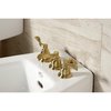 Kingston Brass ThreeHandle Bidet Faucet, Brushed Brass KB327NFL